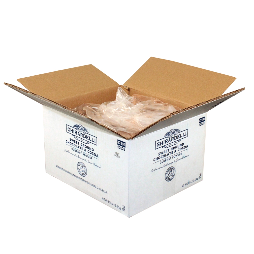 Ghirardelli Sweet Ground Chocolate and Cocoa Powder, 30 Pound.