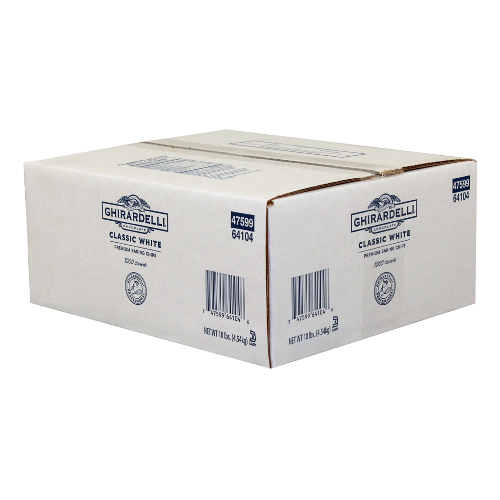 Ghirardelli Vanilla Classic White Chocolate Chips, 10 Pound.