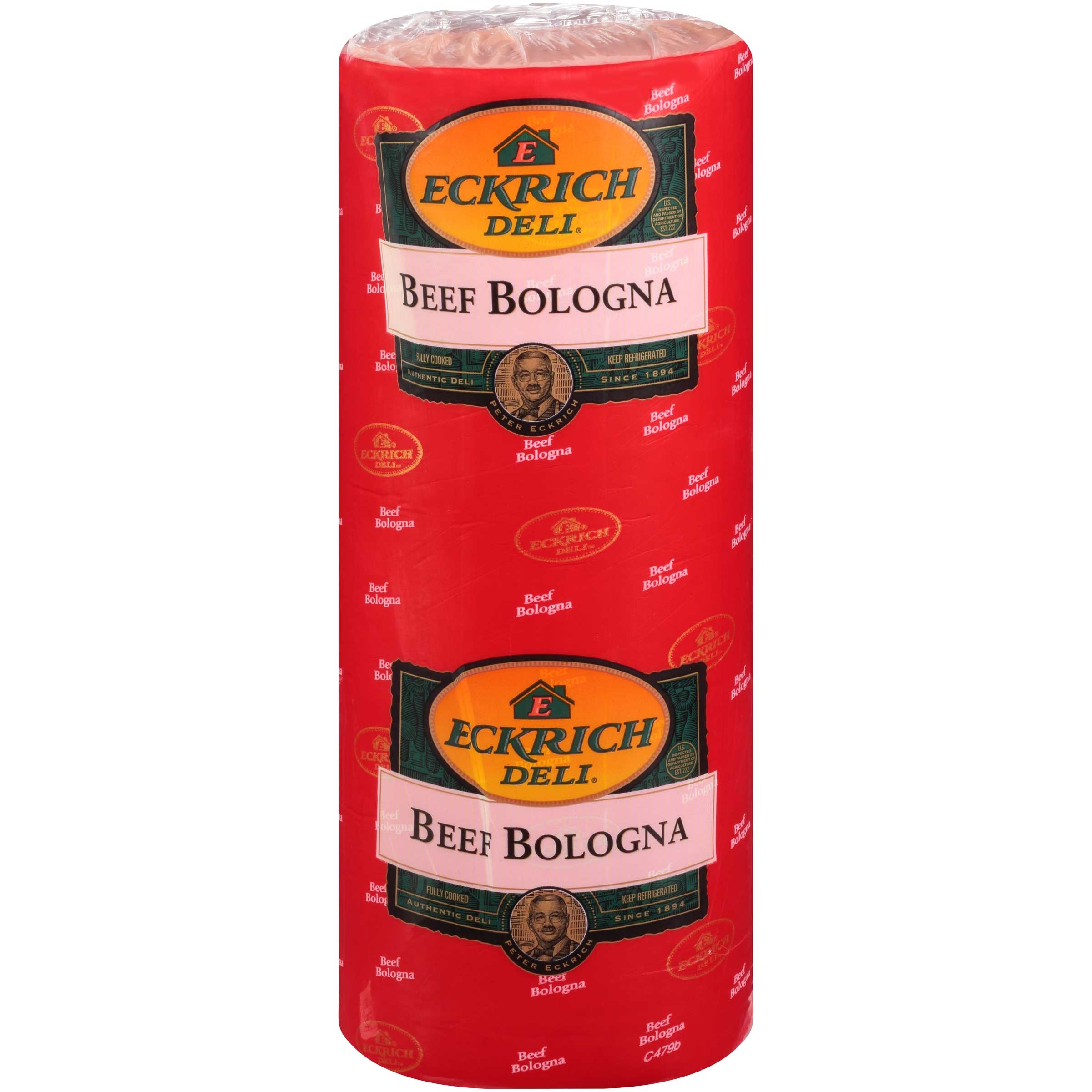 Eckrich Deli Premium Beef Bologna, 10 Pound -- 2 per case.