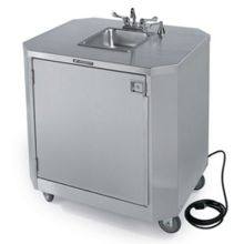 Lakeside Stainless Steel Mobile Hand Washing Station, 32 1/2 x 38 1/2 x 45 inch.