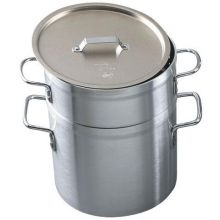 Alegacy Eagleware Professional 8 Gauge Aluminum Double Boiler with Lid, 10 Quart.