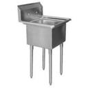 Aero 18 Gauge 304 Stainless One Compartment NSF Sink, 27.5 x 27 x 24 inch.