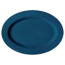 GET Enterprises inc Texas Blue Centennial Series Melamine Oval Platter, 14 x 10 inch -- 12 per case.