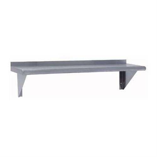 Stainless Steel Wall Shelf, 10 x 120 inch.