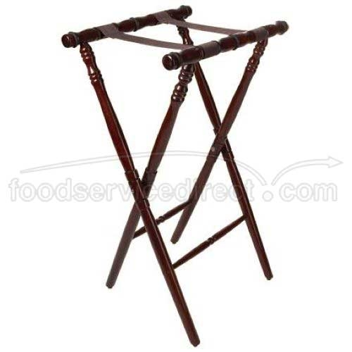 GET Enterprises inc Luxury Hardwood Mahogany High Tray Stand, 30.25 inch -- 4 per case