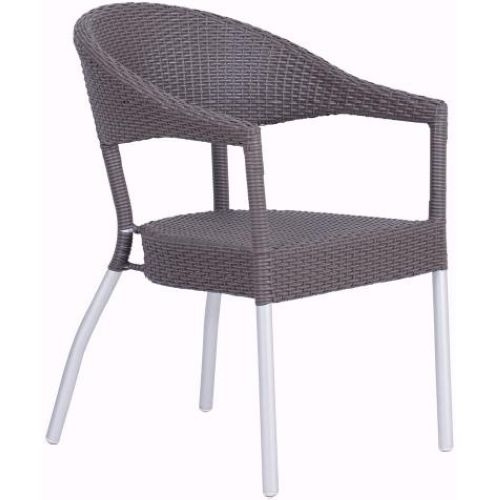 Emu Americas LLC Donna Aluminum Outdoor Stacking Armchair, 33 x 22.5 x 24 inch -- 4 per case.