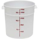White Plastic Storage Container, 18 Quart -- 6 per case