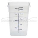 Translucent Cambro CamSquares Midnight Blue Food Storage Container, 22 Quart -- 6 per case.