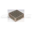 Traex Rack Master Beige 25 Compartment Glass Rack with Three Extenders, 8 3/4 x 19 3/4 x 19 3/4 inch -- 2 per case.