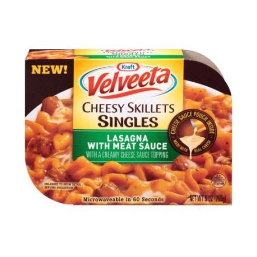 Velveeta Lasagna with Meat Sauce Cheesy Skillet Singles, 9 Ounce -- 6 per case.