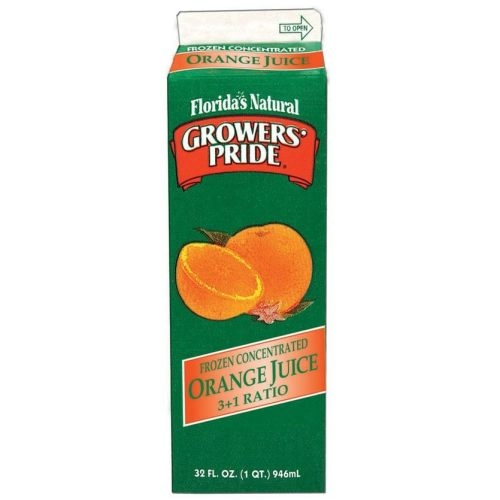 Growers Pride Orange Foodservice Label Only Juice, 32 ounce -- 12 per case