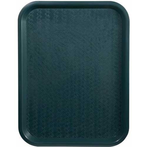 Winco Plastic Green Fast Food Tray, 14 x 18 inch -- 12 per case.