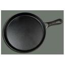 Winco Cast Iron Round Black Coating Grill Pan, 10 inch.