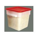 Winco Square White Food Storage Container, 6 Quart.