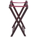 Winco Mahogany Folding Tray Stand, 32 inch Height.