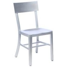 Emu Abby Brushed Aluminum with Clear Lacquer Finish Outdoor Indoor Side Chair, 33 x 15 x 20 inch -- 2 per case.