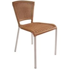 Emu Americas LLC Laura Aluminum Outdoor Stacking Side Chair, 29.5 x 18 x 21.5 inch -- 4 per case.