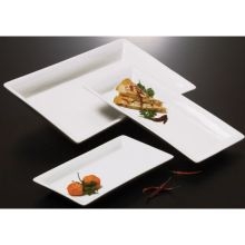 American Metalcraft Rectangular Ceramic Platter, 21 x 13 inch.